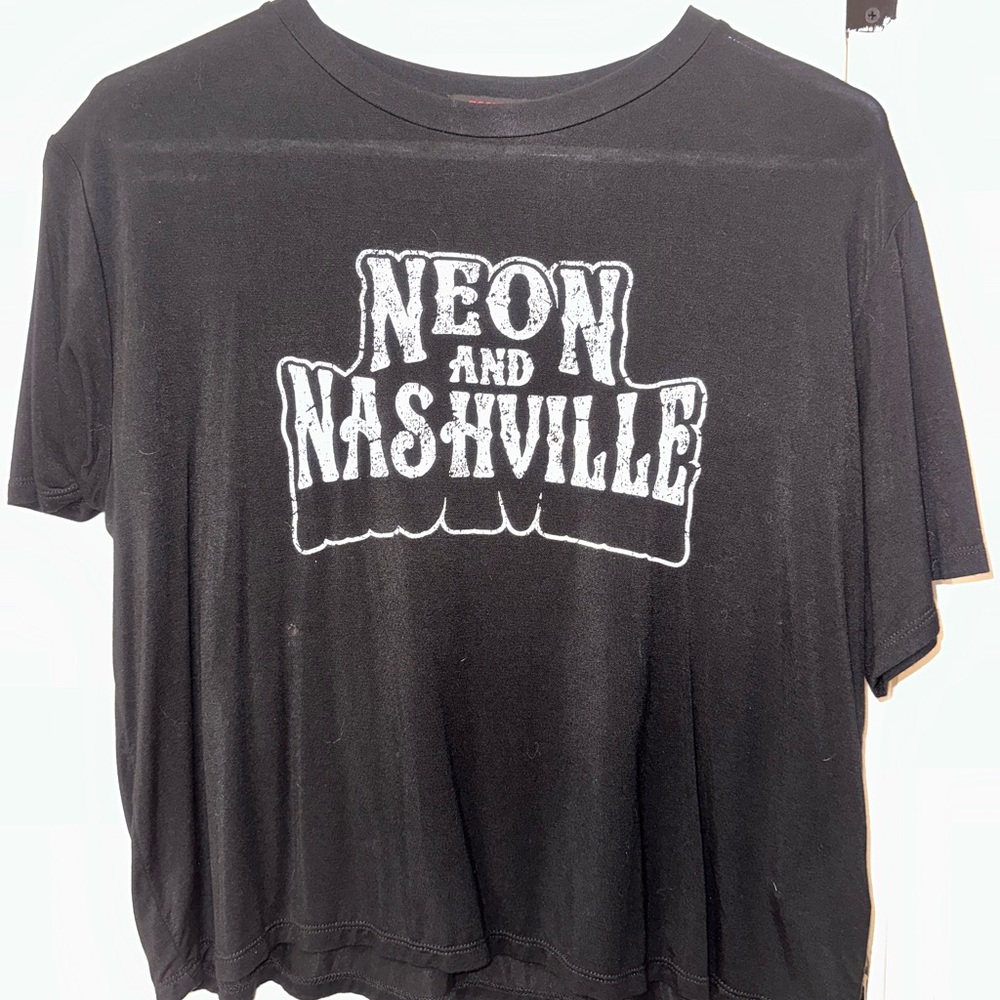 Neon and Nashville Crop top Size: S